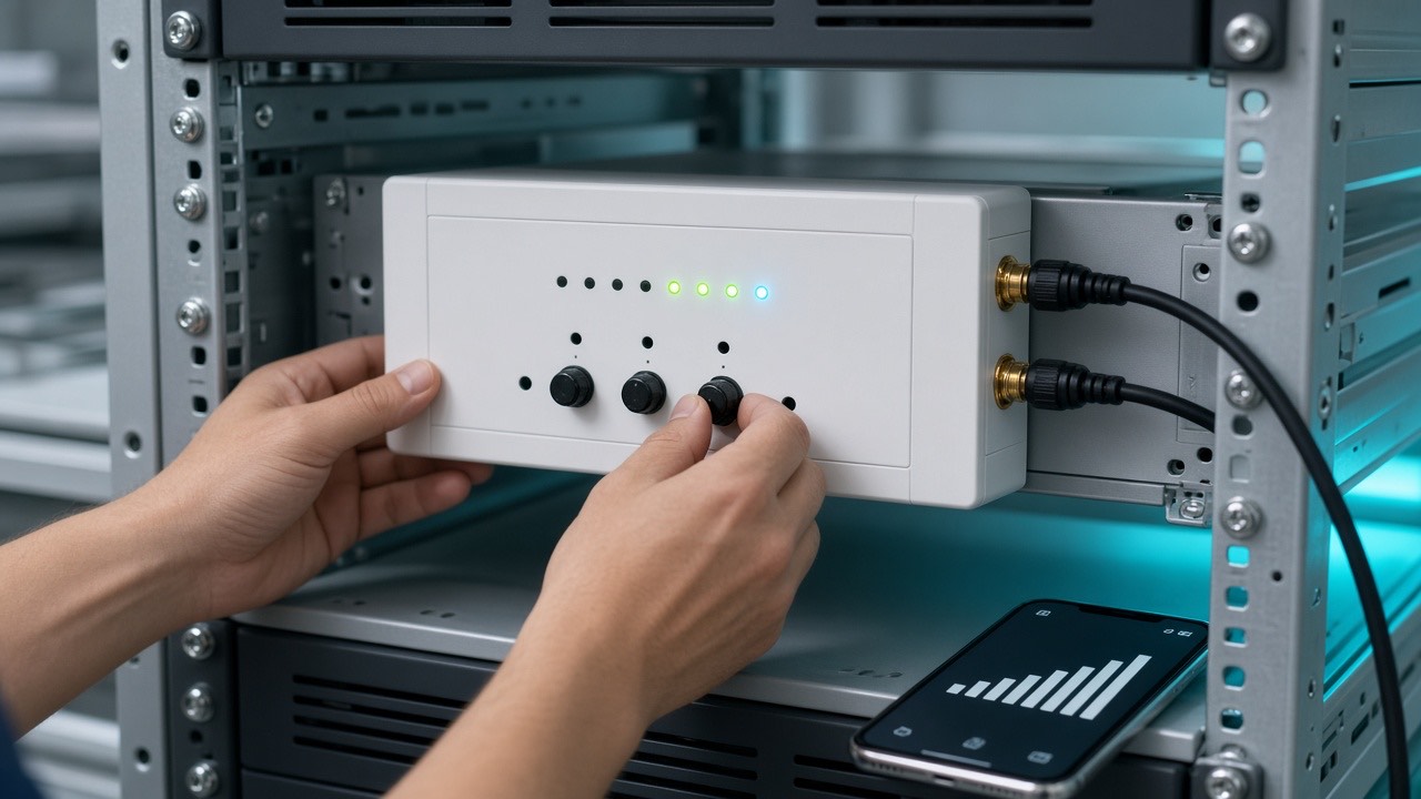 GSM repeater / booster sinyal güçlendirici cihazı — Stella Doradus R4-LCD 4 Band Repeater